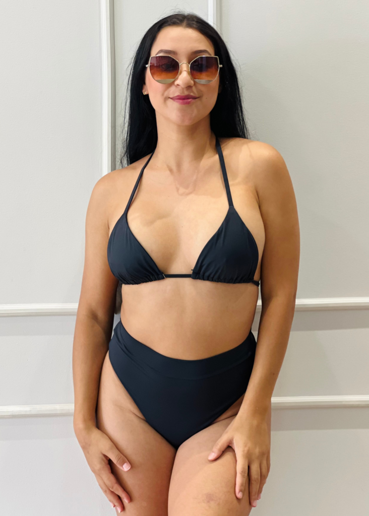Biquíni - Cortininha Hot Pant - Preto