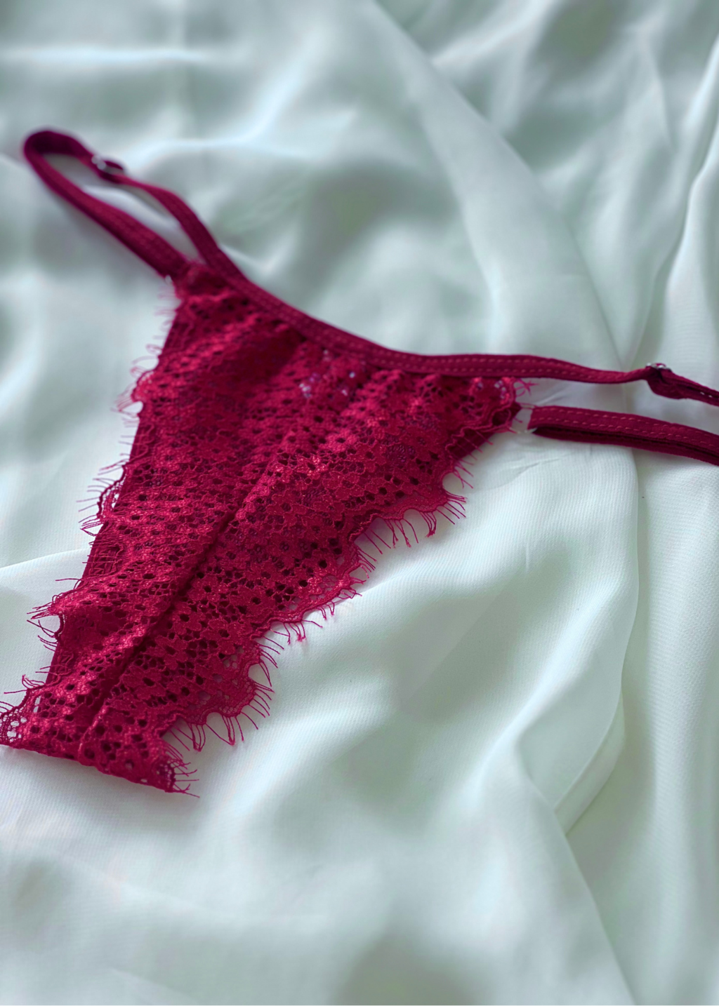 Calcinha de tule de bolinha